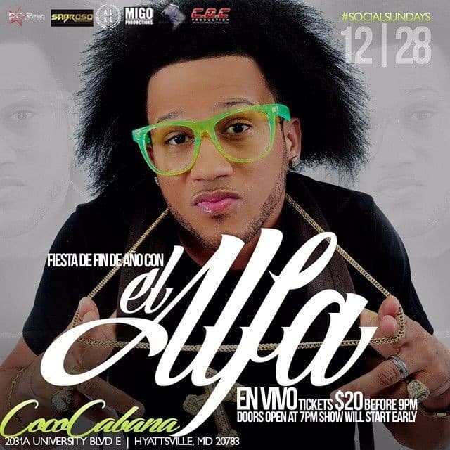 Event - El Alfa en Concierto en Maryland - Adelphi, Maryland - December 28, 2014 | concert tickets