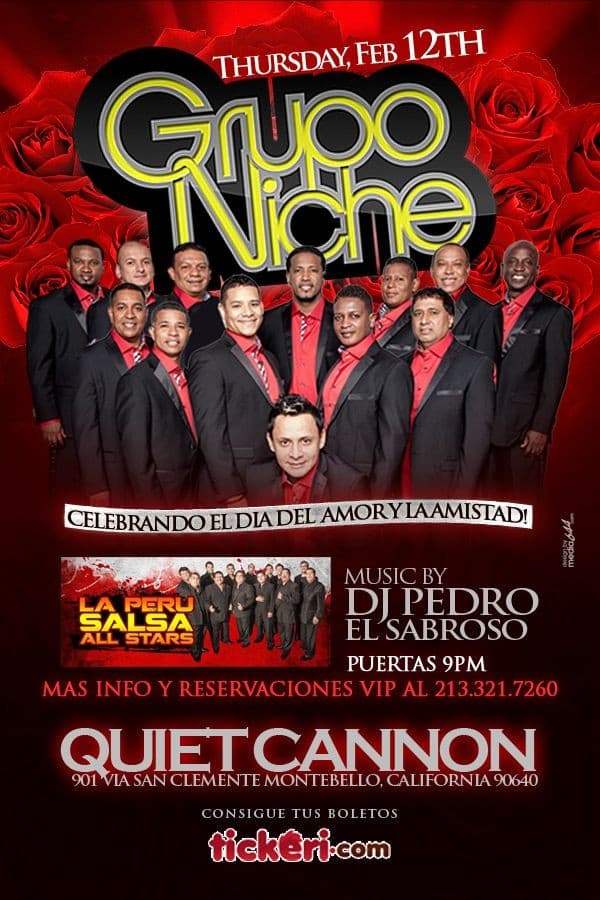 Event - Grupo Niche concert Los Angeles - Montebello, California - February 12, 2015 | concert tickets