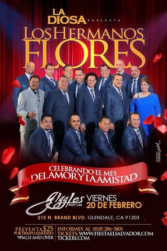 Event - Los Hermanos Flores en Los Angeles - Glendale, California - February 20, 2015 | concert tickets