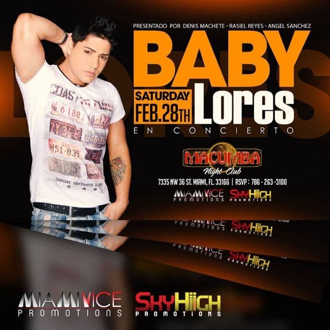 Event - Baby Lores en Miami - Miami, Florida - February 28, 2015 | concert tickets