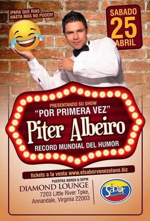 Event - PITER ALBEIRO "Por Primera Vez" - Annandale, Virginia - April 25, 2015 | concert tickets