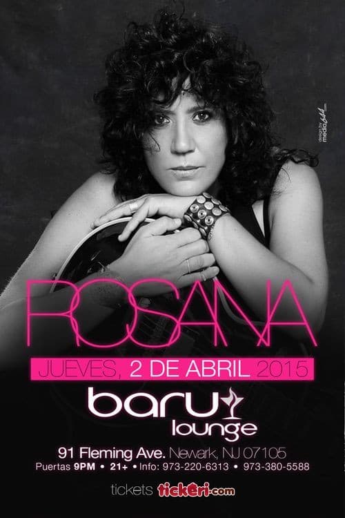 Event - Rosana en New Jersey concierto exclusivo - Newark, New Jersey - April 2, 2015 | concert tickets