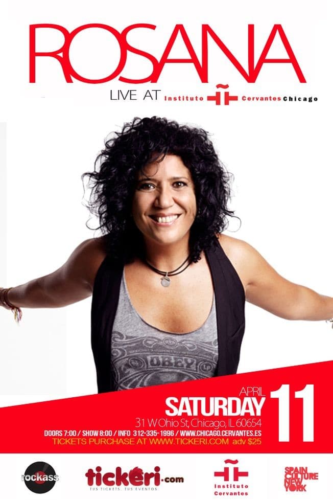 Event - ROSANA in Chicago - Chicago, Illinois - April 11, 2015 | concert tickets