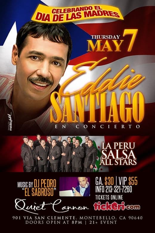 Event - Eddie Santiago en Los Angeles - Montebello, California - May 7, 2015 | concert tickets