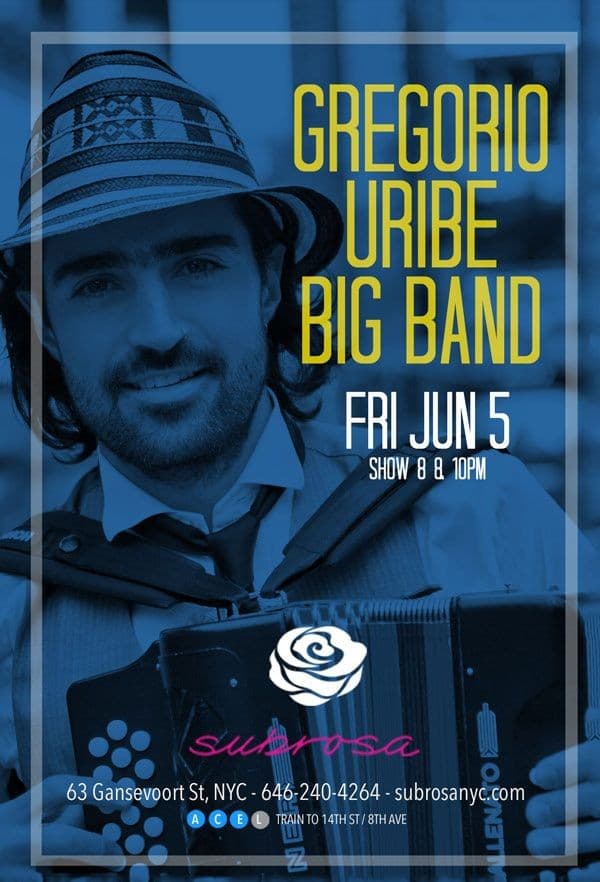 Event - Gregorio Uribe Big Band - New York, New York - June 5, 2015 | concert tickets