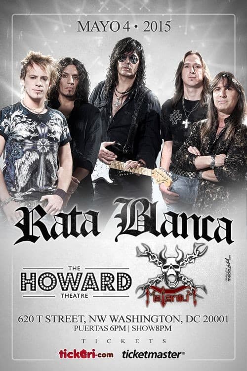 Event - Rata Blanca en Washington DC - Washington, District Of Columbia - 4 de mayo de 2015 | concert tickets