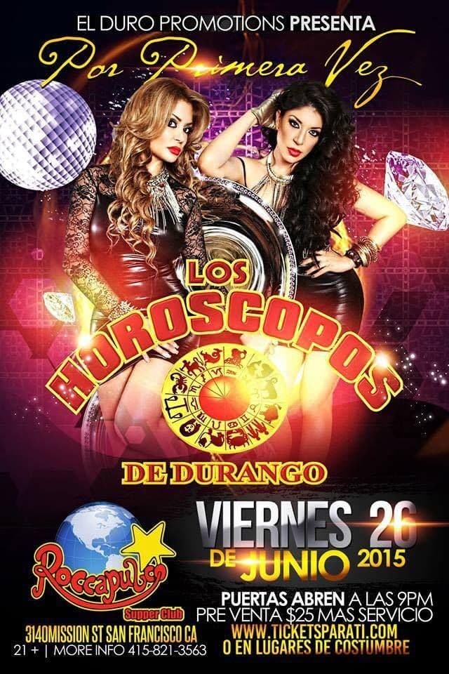 Event - Los Horoscopos de Durango en San Francisco - San Francisco, California - June 26, 2015 | concert tickets