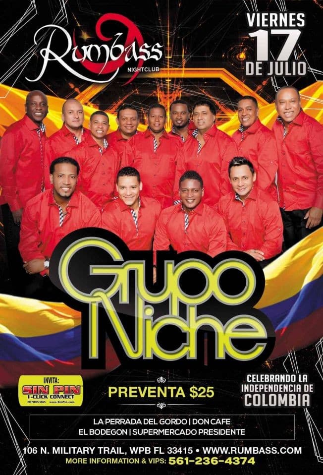 Event - Grupo Niche en West Palm Beach - West Palm Beach, Florida - July 17, 2015 | concert tickets