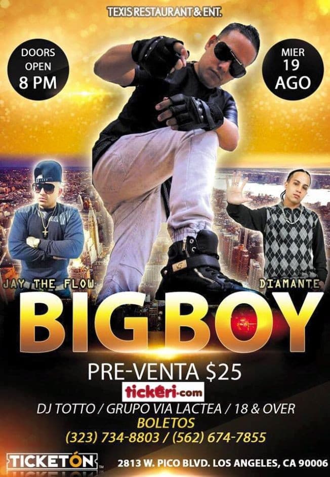 Event - Big Boy en Los Angeles - Los Angeles, California - August 19, 2015 | concert tickets