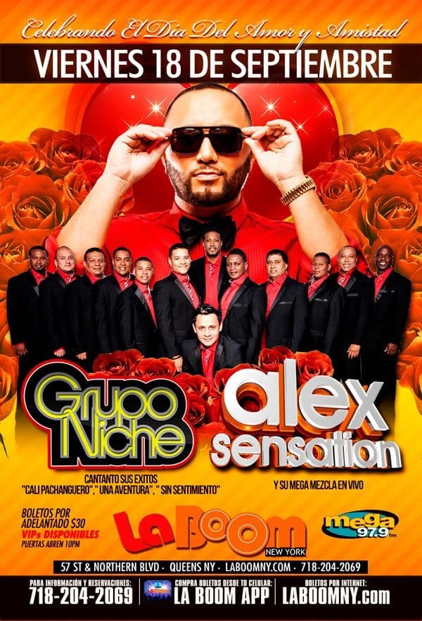 Event - Grupo Niche y Alex Sensation en New York - Queens, New York - September 18, 2015 | concert tickets