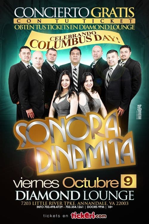 Event - La Sonora Dinamita en Virginia (concierto GRATIS antes de las 12 con ticket) - Annandale, Virginia - October 9, 2015 | concert tickets