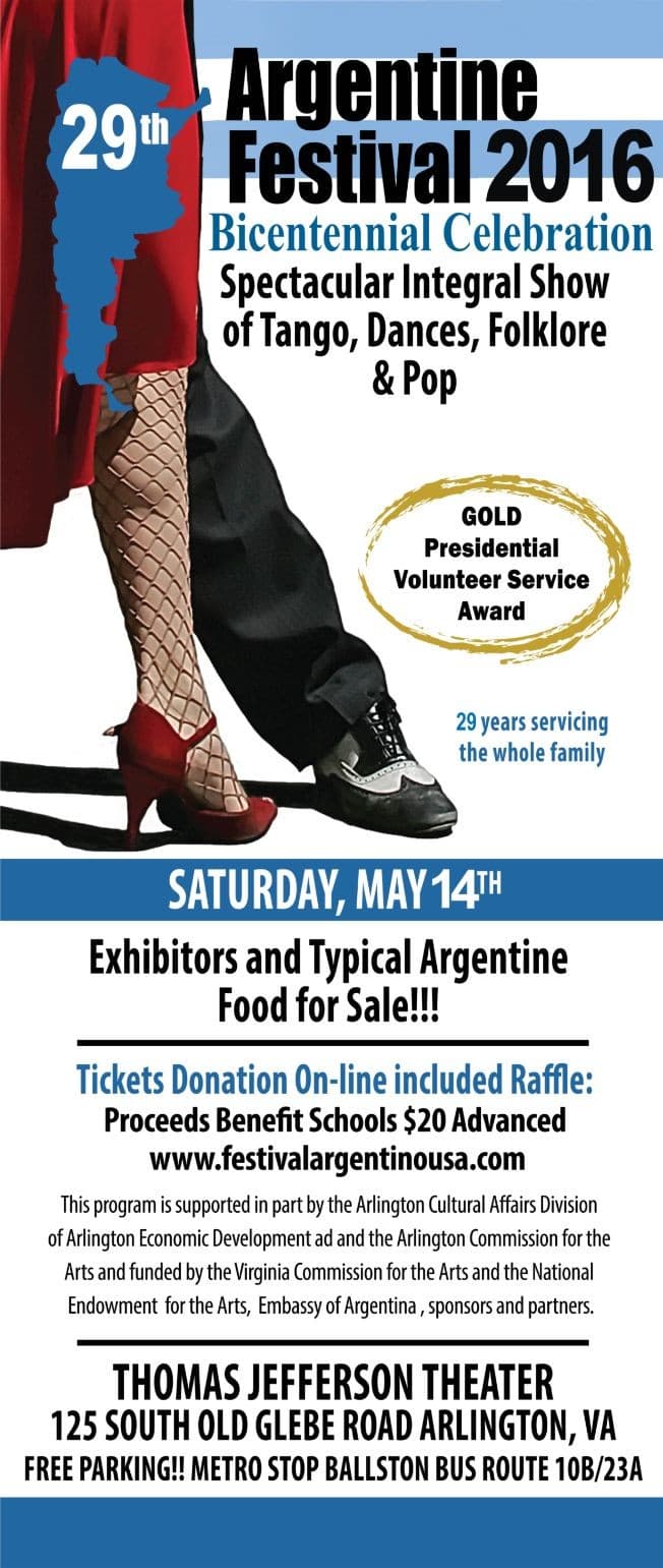 Event - 29th Festival Argentino - Arlington, Virginia - May 14, 2016 | concert tickets