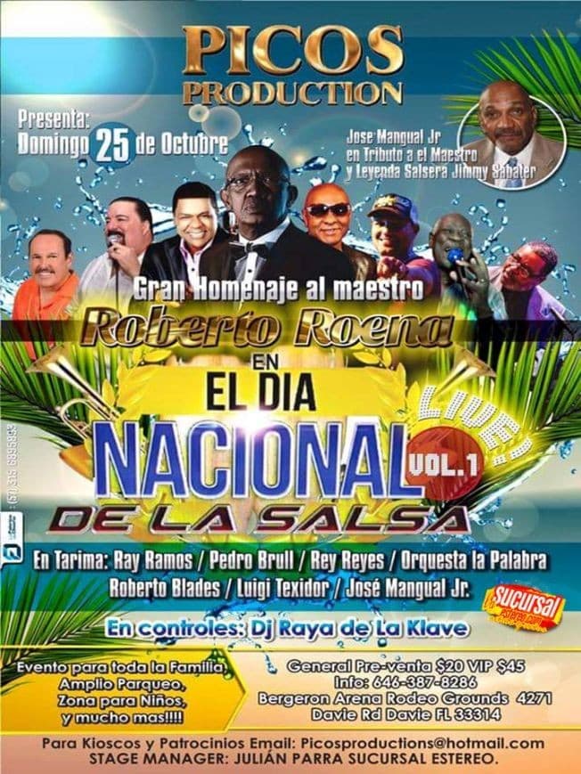 Event - Dia Nacional De La Salsa Vol.1 - Davie, Florida - October 25, 2015 | concert tickets