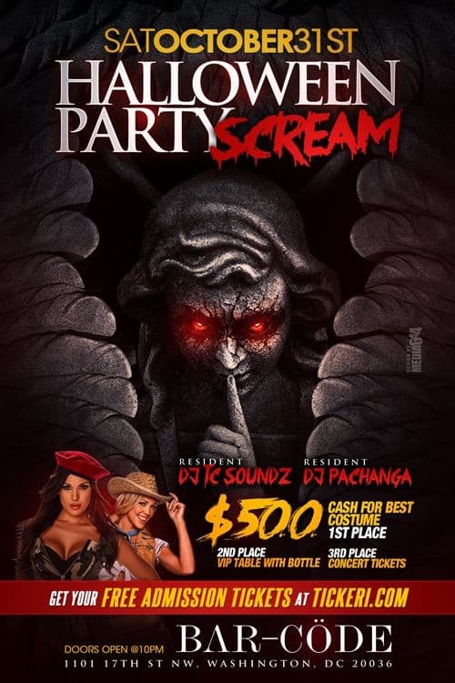 Event - Halloween Scream Party at Washington DC - Washington, District Of Columbia - October 31, 2015 | concert tickets