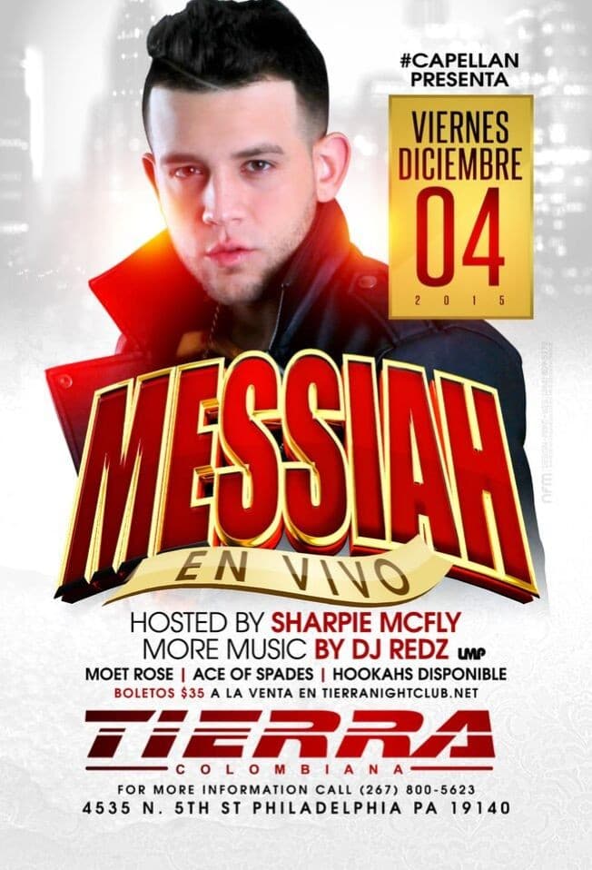 Event - MESSIAH EN VIVO! - North Bergen, New Jersey - December 4, 2015 | concert tickets