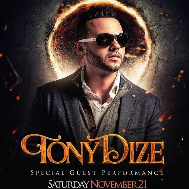 Event - TONY DIZE LIVE AT BARU LOUNGE - Newark, New Jersey - November 21, 2015 | concert tickets