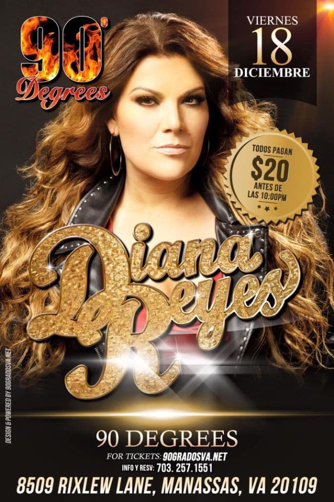 Event - Diana Reyes en Virginia - Manassas, Virginia - December 18, 2015 | concert tickets