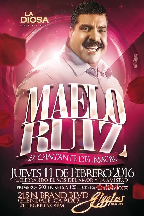 Event - MAELO RUIZ EN LOS ANGELES - Glendale, California - February 11, 2016 | concert tickets