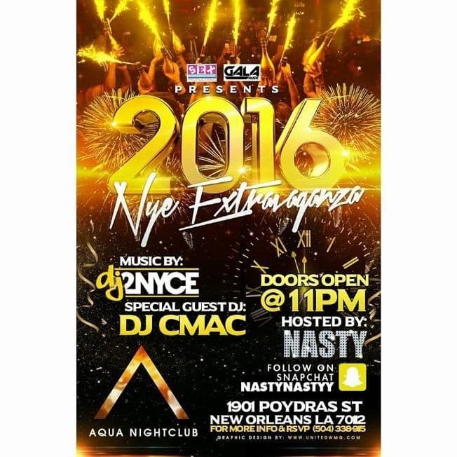 Event - 2016 NYE Extravaganza at New Orleans - New Orleans, Louisiana - December 31, 2015 | concert tickets