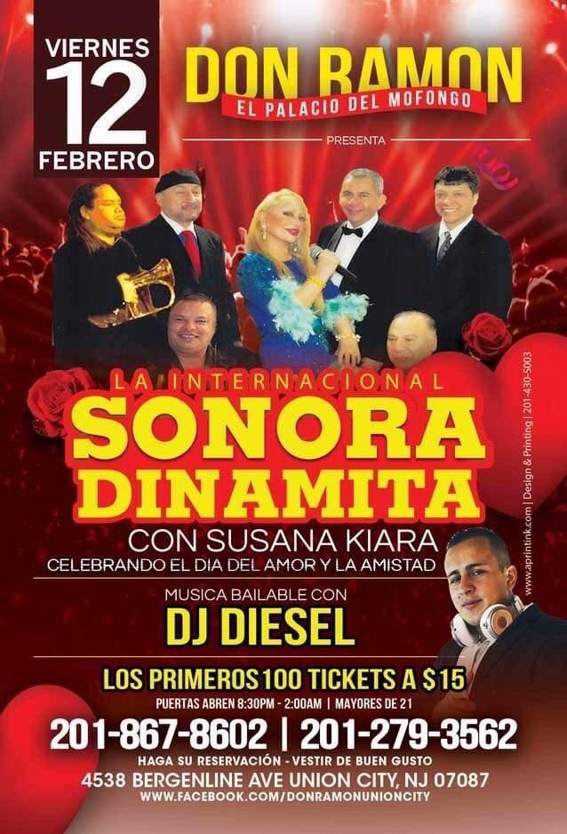 Event - Sonora Dinamita en Union City NJ - Union City, New Jersey - February 12, 2016 | concert tickets