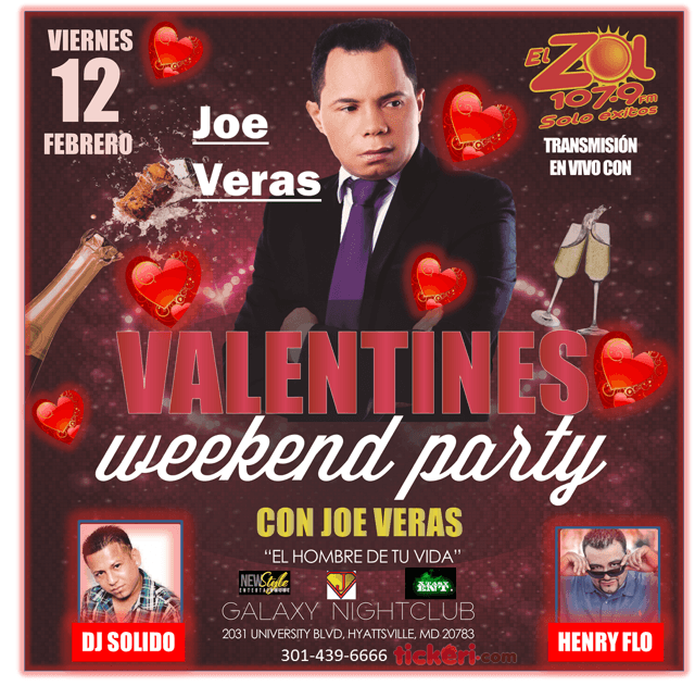 Event - Joe Veras en Maryland - Adelphi, Maryland - February 12, 2016 | concert tickets