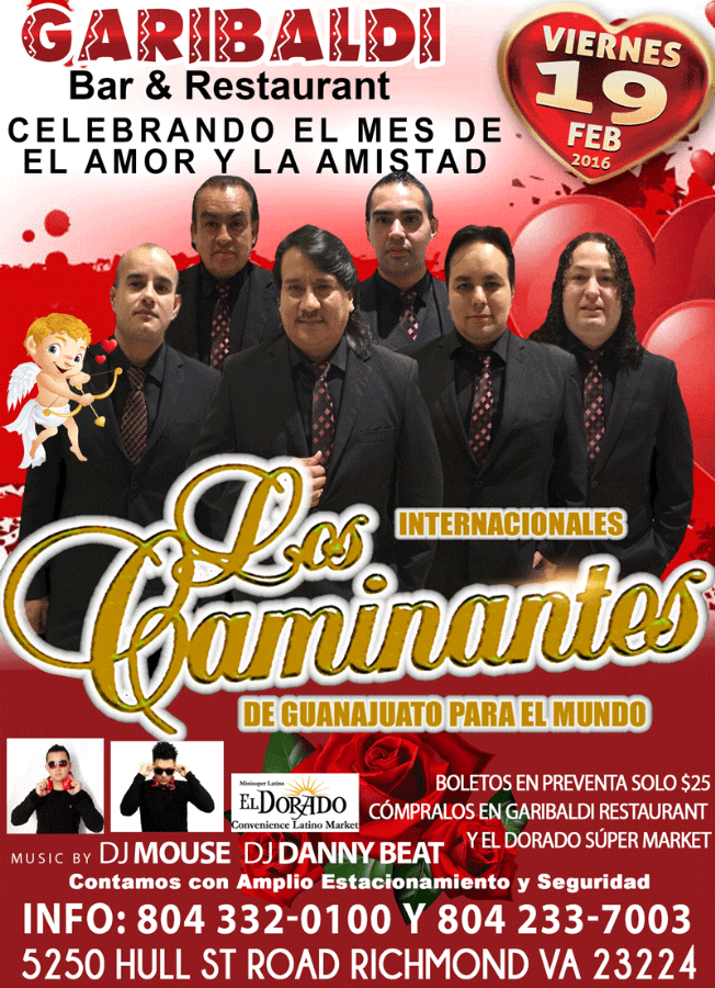 Event - LOS CAMINANTES - Richmond, Virginia - February 19, 2016 | concert tickets