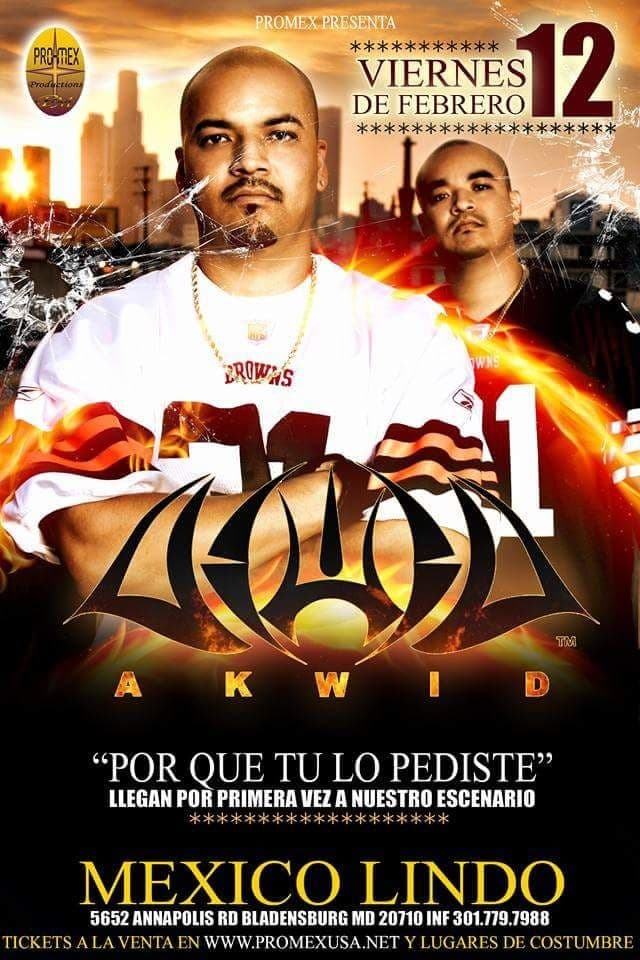 Event - Akwid en Maryland - Bladensburg, Maryland - 12 de febrero de 2016 | concert tickets