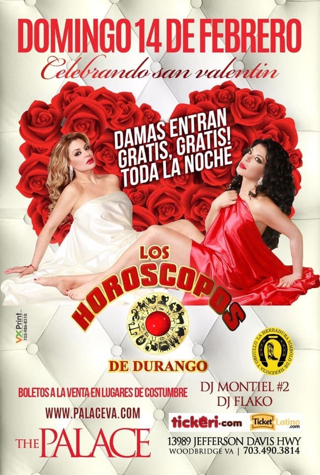 Event - Los Horoscopos de Durango en Virginia - Woodbridge, Virginia - February 14, 2016 | concert tickets