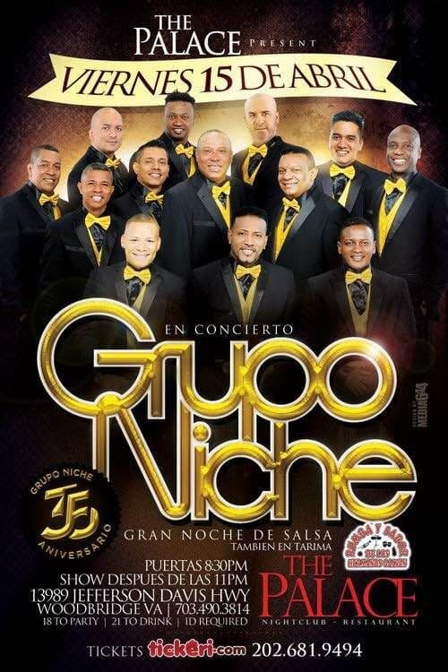 Event - SALSA NIGHT with GRUPO NICHE, CELEBRATING THEIR 35 YR ANNIVERSARY en VA - Woodbridge, Virginia - April 15, 2016 | concert tickets