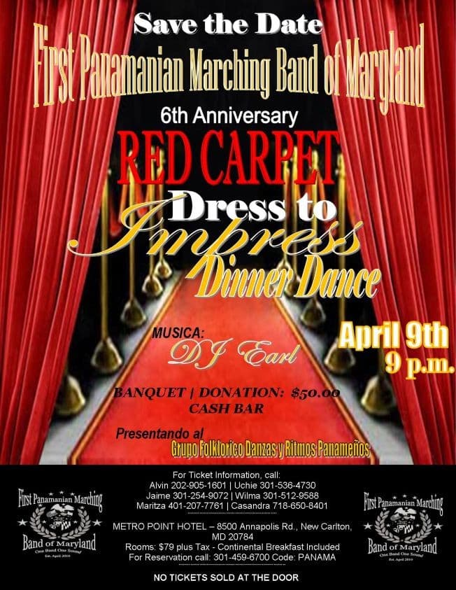 Event - RED CARPET DRESS TO IMPRESS DINNER DANCE - Hyattsville, Maryland - April 9, 2016 | concert tickets