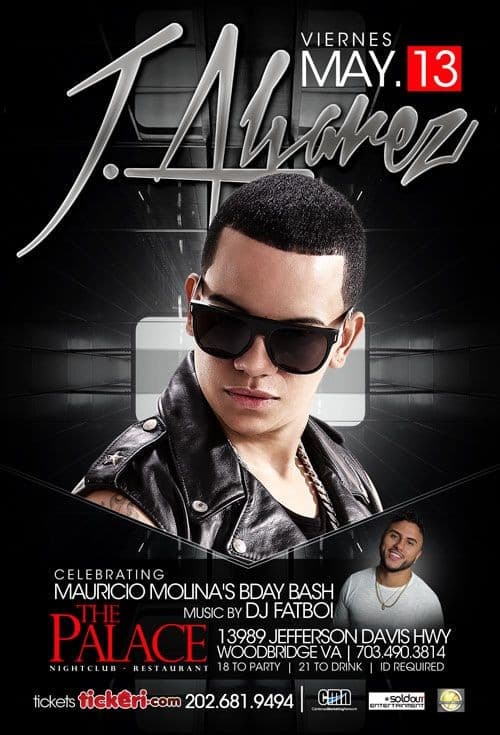 Event - J Alvarez en Virginia - Woodbridge, Virginia - May 13, 2016 | concert tickets