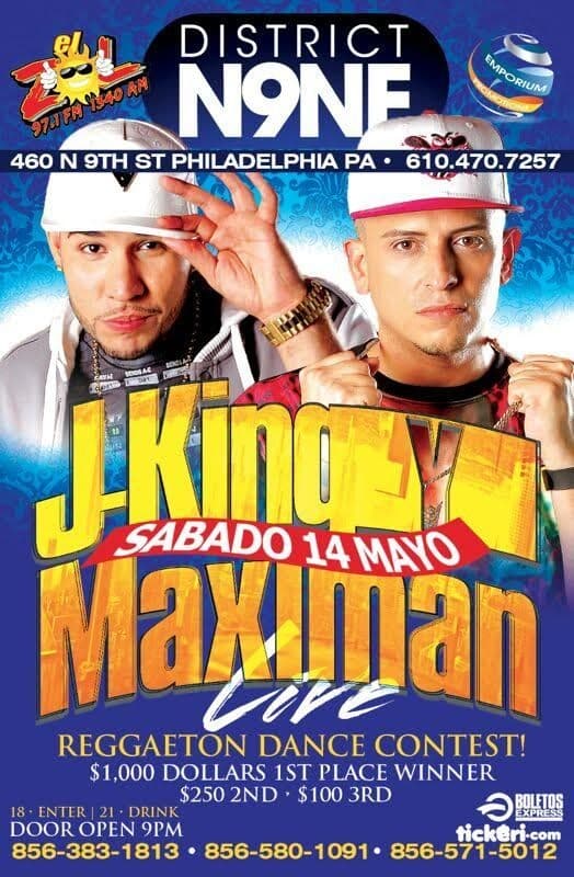 Event - J-King y Maximan en Philadelphia - Philadelphia, Pennsylvania - May 14, 2016 | concert tickets