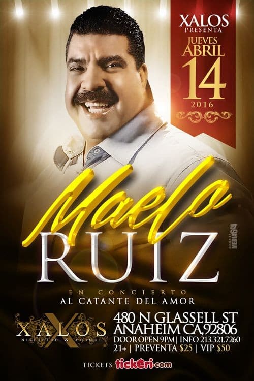 Event - Maelo Ruiz en Anaheim CA - Anaheim, California - April 14, 2016 | concert tickets