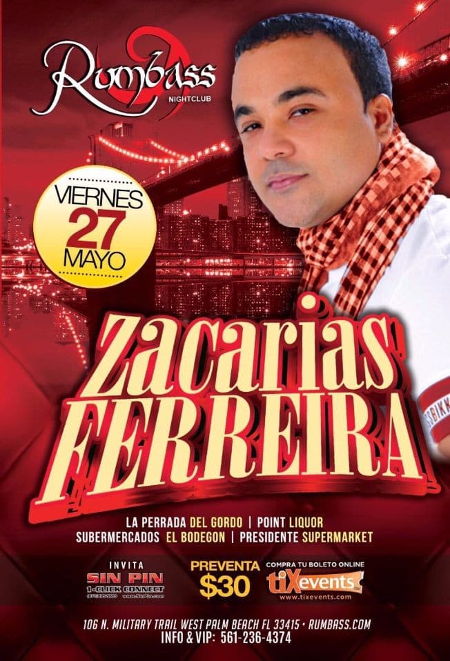 Event - Zacarias Ferreira en West Palm Beach FL - West Palm Beach, Florida - May 27, 2016 | concert tickets