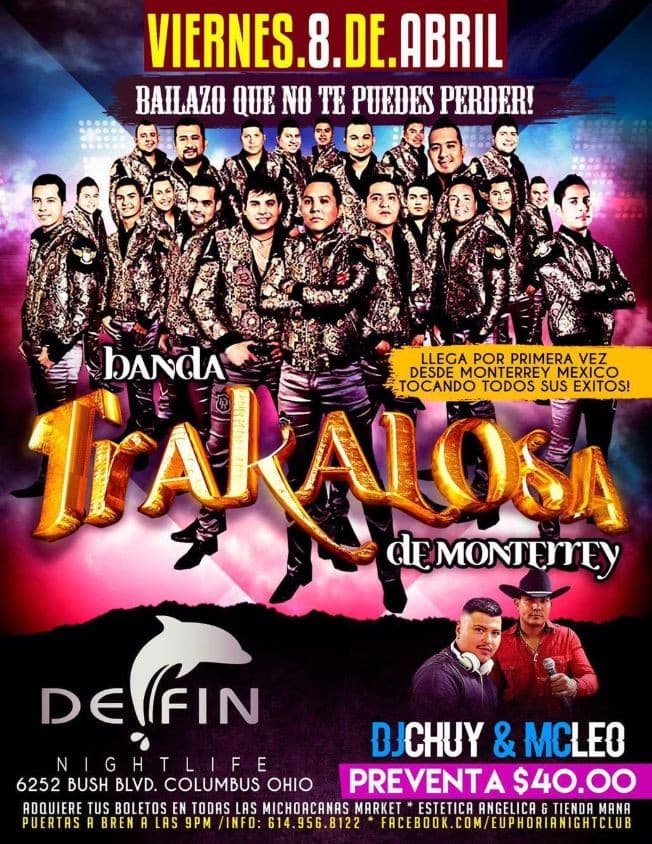 Event - Banda Trakalosa De Monterrey en Columbus, OH - Columbus, Ohio - April 8, 2016 | concert tickets