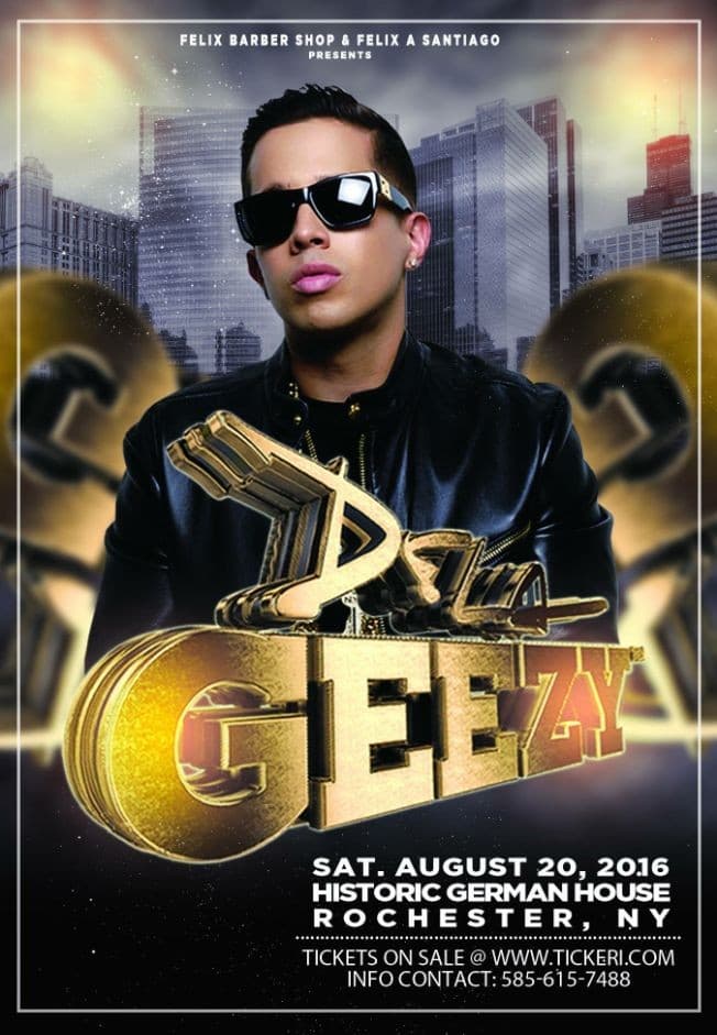 Event - DE LA GHETTO "DE LA GEEZY' LIVE IN ROCHESTER NY - Rochester, New York - August 20, 2016 | concert tickets