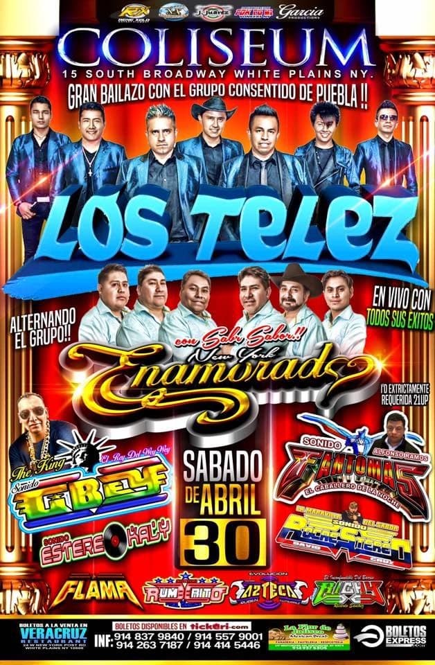 Event - Los Telez & Grupo Enamorado en White Plains,NY - White Plains, New York - April 30, 2016 | concert tickets