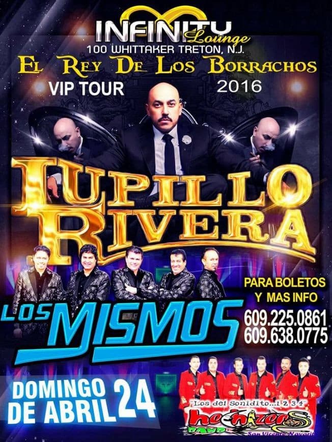 Event - Lupillo Rivera y Los Mismos en Treton NJ - Trenton, New Jersey - April 24, 2016 | concert tickets