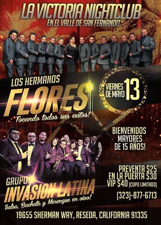 Event - LOS HERMANOS FLORES - RESEDA, California - May 13, 2016 | concert tickets