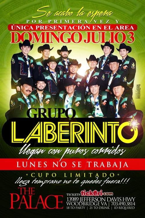 Event - Grupo Laberinto en concierto! - Woodbridge, Virginia - July 3, 2016 | concert tickets