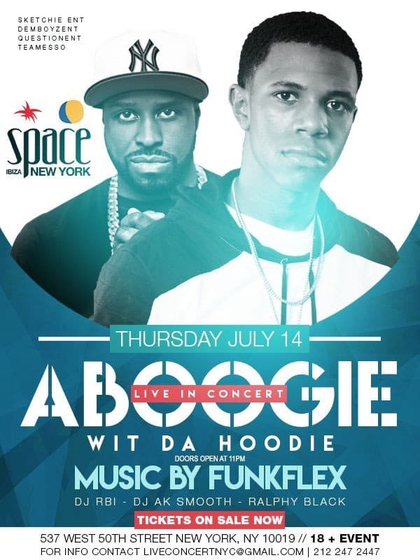 Event - Aboogie With Da Hoodie Live With Funkmaster Flex At Space Ibiza - New York, New York - July 14, 2016 | concert tickets