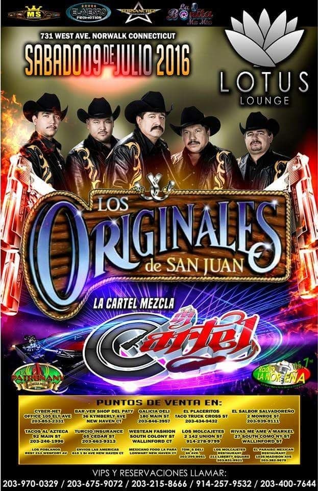 Event - Los Originales de San Juan en concierto - Norwalk, Connecticut - July 9, 2016 | concert tickets