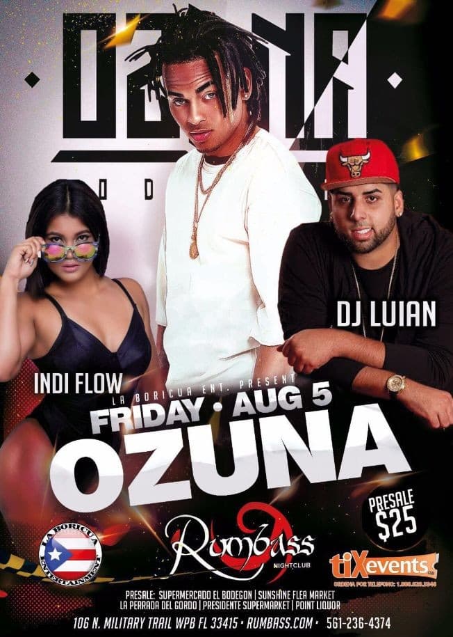 Event - Ozuna en concierto - West Palm Beach, Florida - August 5, 2016 | concert tickets