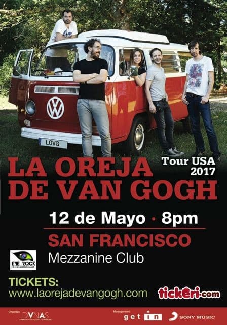 Event - La Oreja de Van Gogh - San Francisco, California - May 12, 2017 | concert tickets