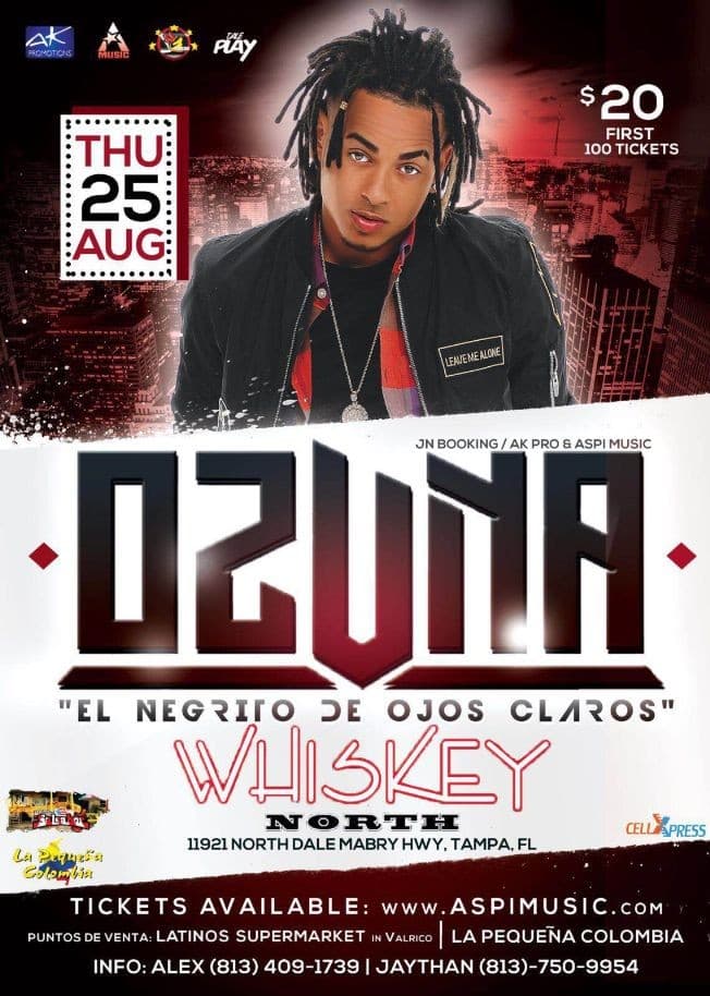 Event - Ozuna en concierto - Tampa, Florida - August 25, 2016 | concert tickets