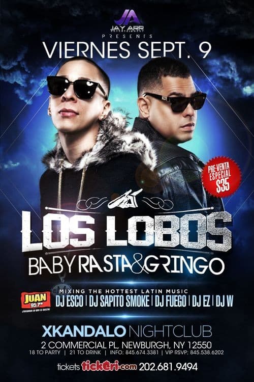 Event - Baby Rasta y Gringo - Newburgh, New York - September 9, 2016 | concert tickets