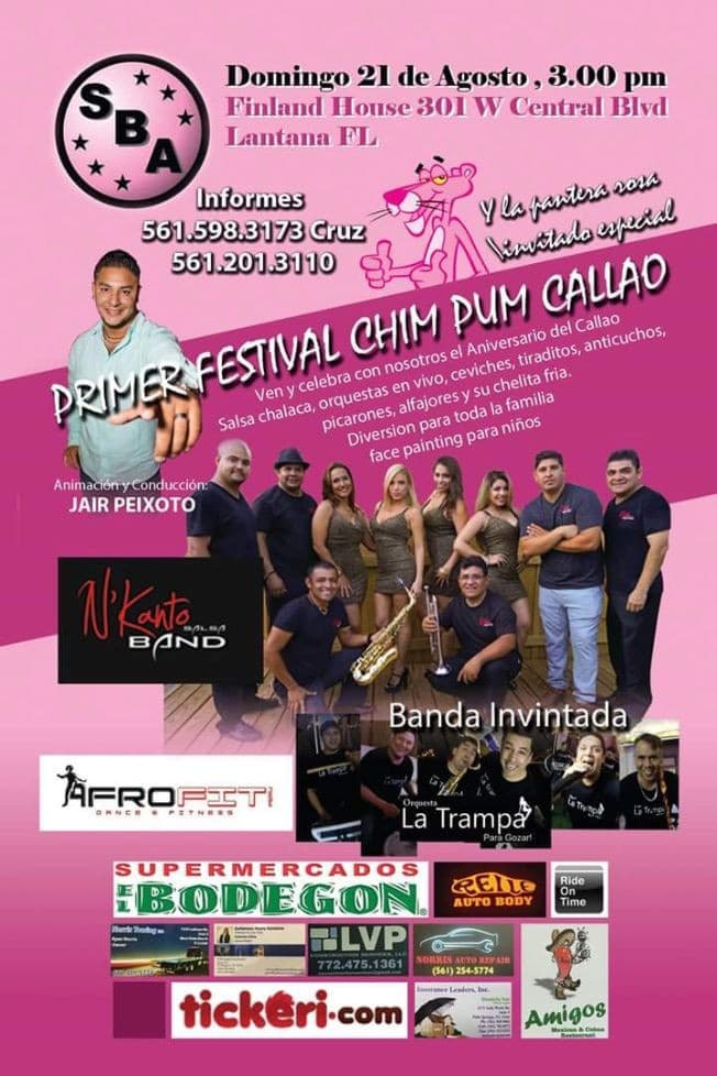 Event - FESTIVAL CHIM PUM CALLAO - Lantana, Florida - August 21, 2016 | concert tickets