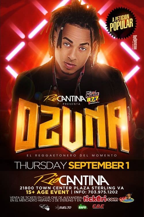 Event - Ozuna en concierto TICKETS DISPONIBLES EN LA PUERTA - Sterling, Virginia - September 1, 2016 | concert tickets