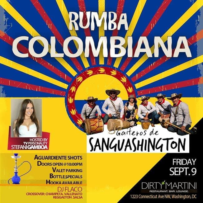 Event - Rumba Colombiana con Los Gaiteros de Sanguashington - Washington, District Of Columbia - September 9, 2016 | concert tickets