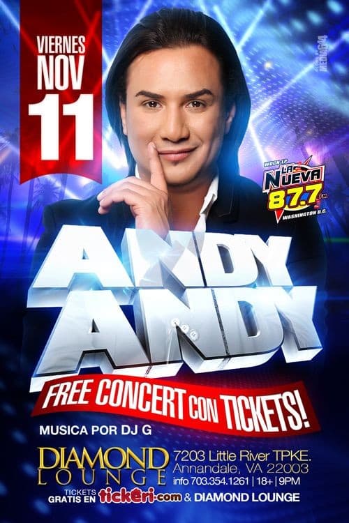 Event - Andy Andy en concierto! Concierto Gratuito con Ticket - Annandale, Virginia - November 11, 2016 | concert tickets